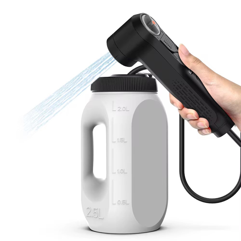 FOTSHARER Portable Bidet for Travel, High Pressure Electric Bidet for Women & Men, 1600mAh Battery, Dual Adjustable Spray Modes, LED Display, 2.5L Tank, IPX6 Waterproof Handheld Bidet for Camping