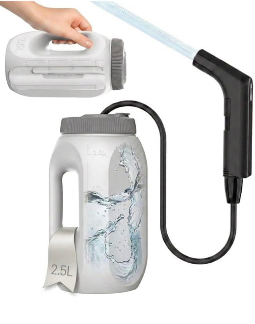 Portable Electric Handheld Bidet Sprayer, Rechargeable, 2.5L Water Tank, 800mAh Battery, Portable, for Personal Hygiene & Postpartum Care